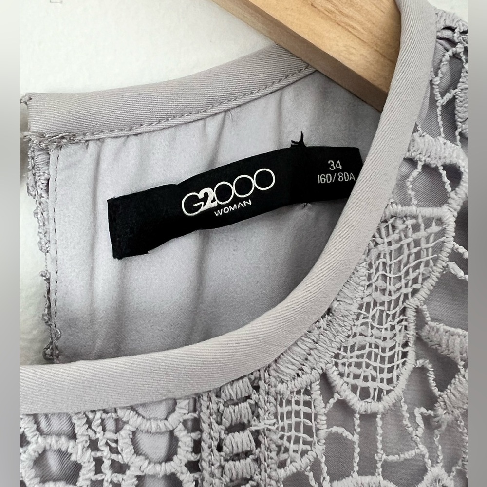 Lace Midi Dress, Self-Portrait-esque, Event Dress. US S, Grey - Picture 9 of 12